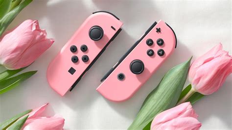 pink nintendo switch joy con.